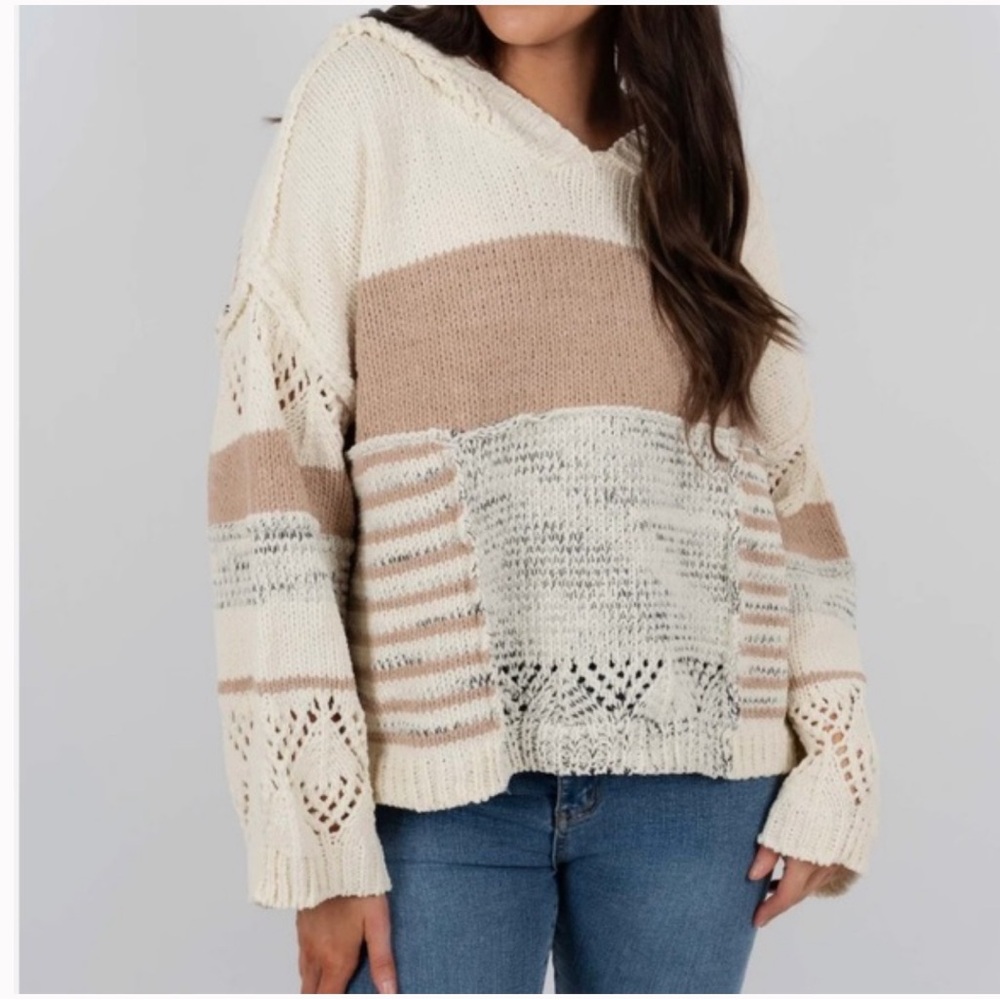 POL Oversized Sweater Hoodie - Small